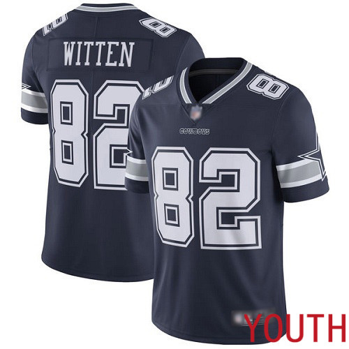 Youth Dallas Cowboys Limited Navy Blue Jason Witten Home #82 Vapor Untouchable NFL Jersey